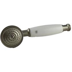 PB Classic stainless steel hand shower with white handle 1208957105