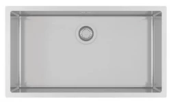 Ausmann Oder large stainless steel sink 74x40cm flush-mounted undermount and inset extra deep 22cm 1208957114