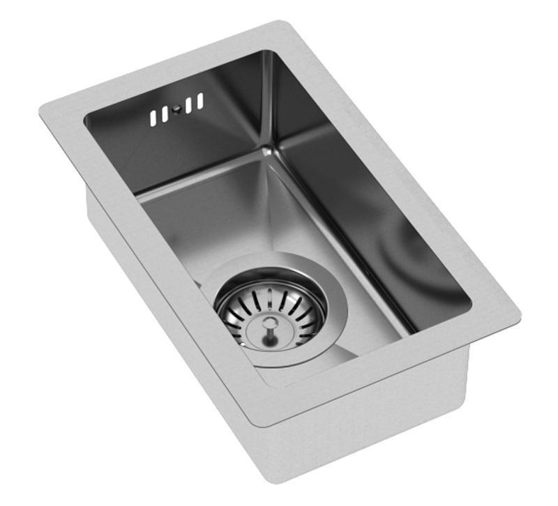 Ausmann Oder small stainless steel sink 16x30cm flush-mounted undermount and inset 1208957115