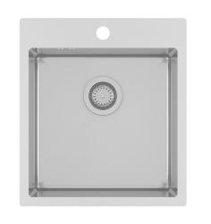 Ausmann Oder Blue stainless steel sink 45x50cm flush-mount and top-mount with tap hole bench 1208957117