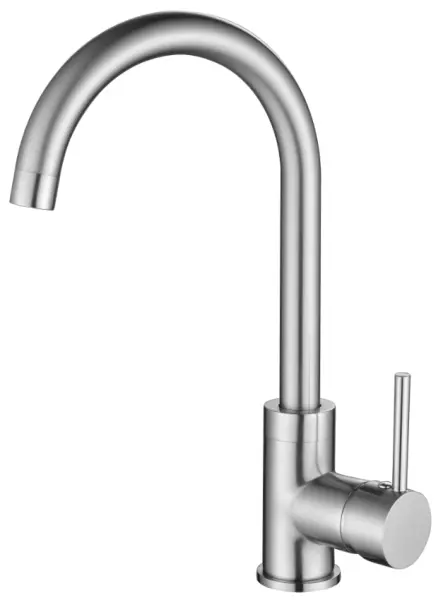 Ausmann Petra kitchen mixer tap with swivel spout stainless steel 1208957157