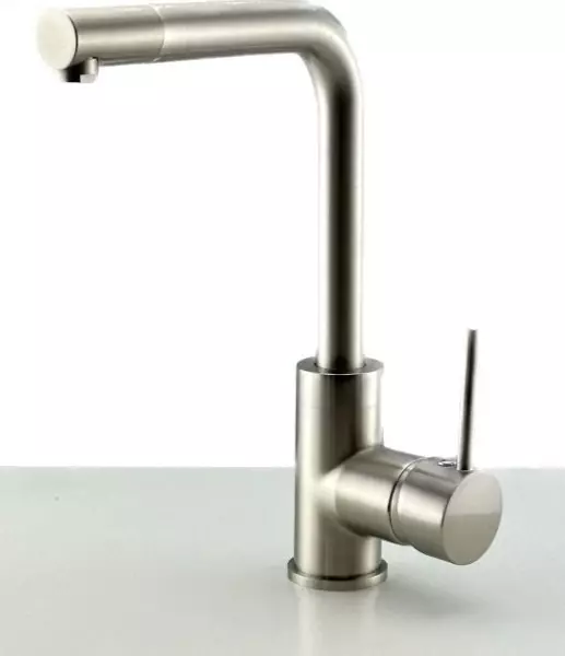 Ausmann Lavea kitchen tap stainless steel with swivel spout and swivel aerator 1208957160