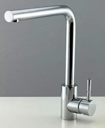 Ausmann Lavea kitchen tap with swivel spout and swivel aerator fully polished stainless steel (shiny) 1208957161