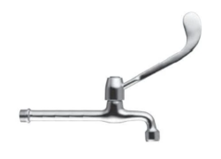 PB Clinic wall washbasin tap cold water with long lever chrome long model 1208957199