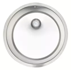 Reginox New York round stainless steel sink 418mm diameter Undermount Flush-mounted and Inset Kitchen Sink R36082