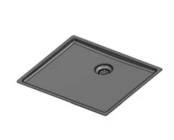 Reginox New York stainless steel bottom plate sink 50x40cm for installation in ceramic natural stone or solid surface R36037