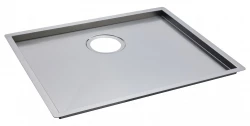 Reginox Ontario stainless steel bottom plate sink 50x40cm for installation in ceramic natural stone and solid surface R36426