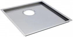 Reginox Ontario stainless steel bottom plate sink 40x40cm for installation in ceramic natural stone and solid surface R36419