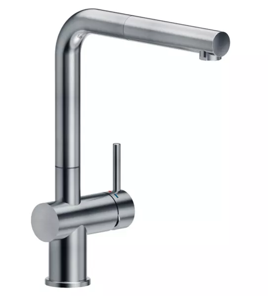 Reginox Cedar gun metal kitchen tap with pull-out and swivel spout R35962