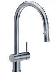 Reginox Flint pvd gun metal kitchen tap with swivel and pull-out spout R35993