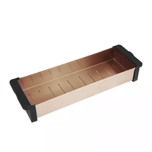 Caressi CACSCO PVD copper insert drainer basket for sink 40cm length