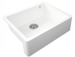 GraniteMy Tradition rustic intermediate granite sink 60x48 cm white farmhouse undermount 1208957289