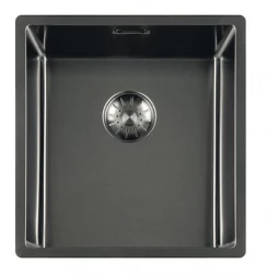 Lorreine Royal gun metal sink 34x40 cm 34SP-GunMetal Undermount Flush-mounted and Inset Kitchen Sink 1208957306