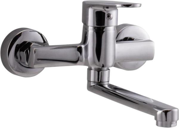 AquaTrimo Chopin wall-mounted faucet single-handle kitchen mixer chrome 21CP7373CM