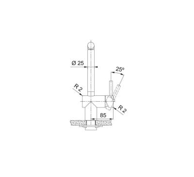 Franke gold Kitchen tap Atlas Neo swivel spout pvd brushed gold 115.0681.241