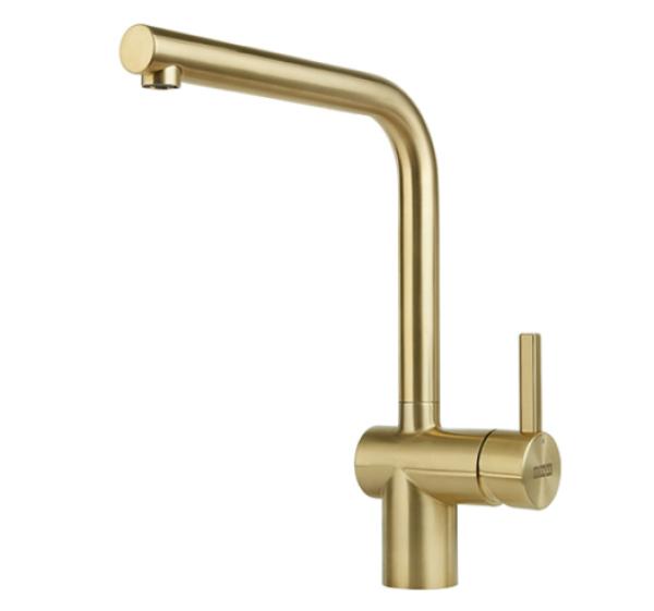 Franke gold Kitchen tap Atlas Neo swivel spout pvd brushed gold 115.0681.241