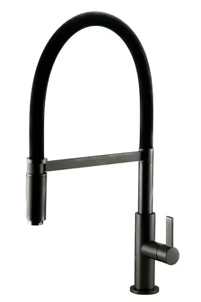 Ausmann Lavea gun metal kitchen tap PVD graphite with swivel and flexible spout 1208957437