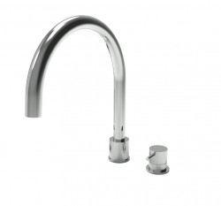 Waterevolution Flow 2-hole kitchen mixer tap chrome T151U