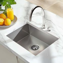 Waterevolution Flow 2-hole kitchen mixer stainless steel T151IE
