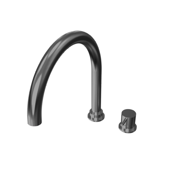 Waterevolution Flow 2-hole kitchen mixer Gunmetal PVD T151GME