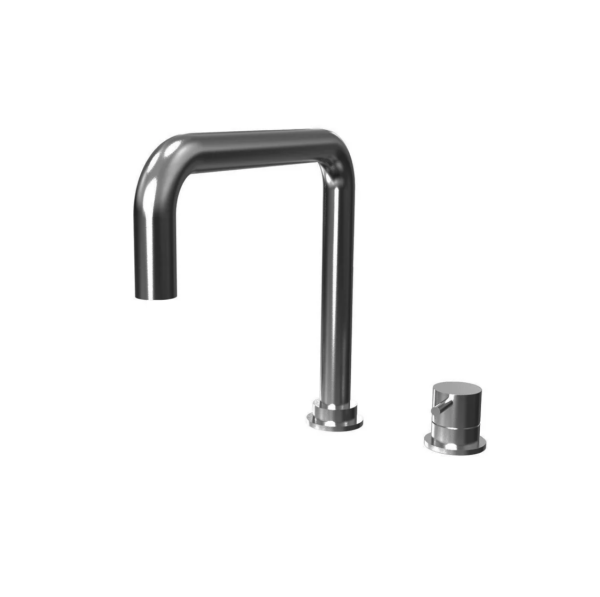 Waterevolution Flow 2-hole kitchen mixer gunmetal PVD T151HGME