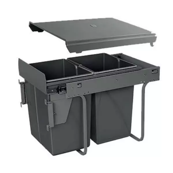 Garbi Carrier C-40-2-H built-in waste system with its own rails and 2 waste bins 2 x 20 litres 1208957463