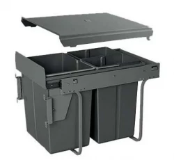 Garbi Carrier C-40-3-H built-in waste system with its own rails and 3 waste bins 1 x 20 + 2 x 10 litres 1208957464