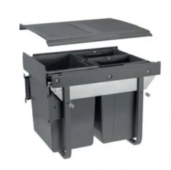 Garbi Carrier C-45-3-H built-in waste system with its own rails and 3 waste bins 1 x 20 + 2 x 10 litres 1208957465