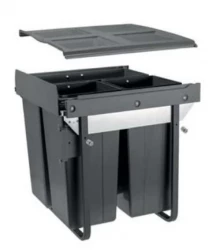 Garbi Carrier C-60-3-H built-in waste system with its own rails and 3 waste bins 1 x 34 + 2 x 17 litres 1208957470