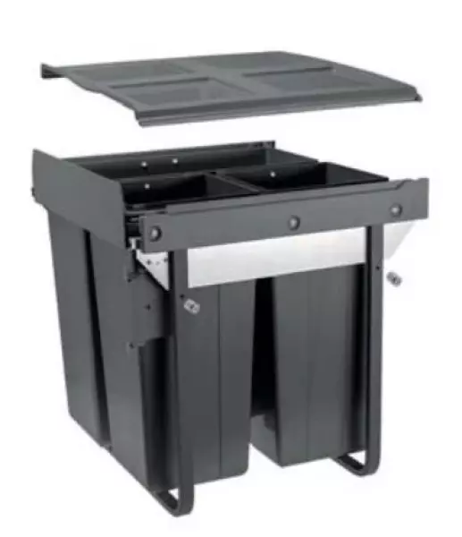 Garbi Carrier C-60-3-H built-in waste system with its own rails and 3 waste bins 1 x 34 + 2 x 17 litres 1208957470