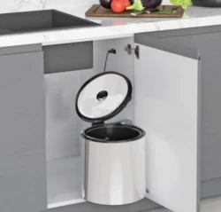 Garbi Round R-40-1 built-in waste bin 11 litres can be positioned on left and right 1208957471