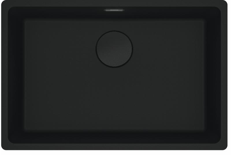 Franke Maris MRG 110-62 Fragranite black edition matte black undermount sink