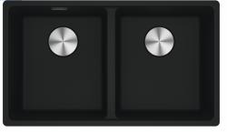 Franke Maris MRG120-35-35 Fragranite Matt black double sink undermount 