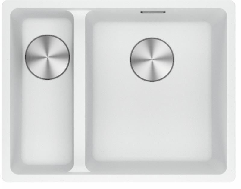 Franke Maris MRG 160-34-15 Fragranite Polar White Sink Right Hand Undermount