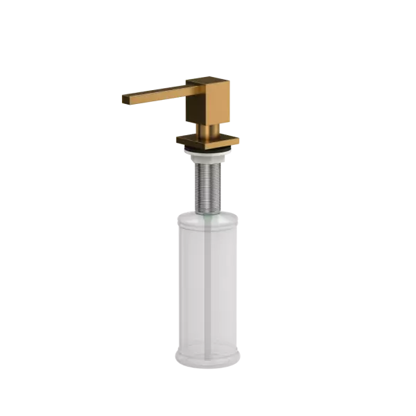 Quadri Tenby square Built-in copper Soap dispenser PVD copper refillable from the top  1208957890