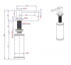 Quadri Tenby Inbouw Zeepdispenser PVD zwart van boven navulbaar 1208957893