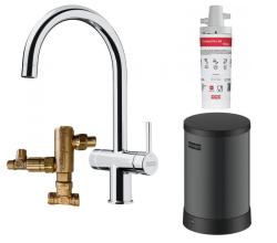 Franke Maris water hub 4L boiler 3-in-1 with Touch electronic boiling water faucet chrome with water hub mixer set 1208957946