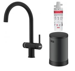 Franke Maris water hub 4L boiler 3-in-1 with Touch electronic boiling water tap matte black with water hub mixing set 1208957949