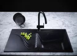 Reginox Lyon 900 Regi-granite inset black sink 100x50 cm R37027