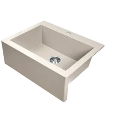 Aquadesign Farmhouse intermediate or inset granite sink beige sand 58x49cm 1208958164