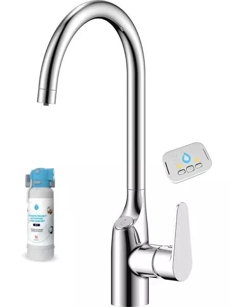 Aquadesign Filter kitchen faucet chrome with filtered water system 3-way 1208958194