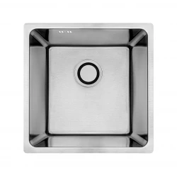 Aquadesign R25 steel top-mounted, undermount and flush-mounted sink stainless steel 40x40cm 1208958206