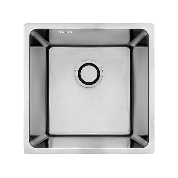 Aquadesign R25 steel top-mounted, undermount and flush-mounted sink stainless steel 40x40cm 1208958206