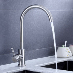 Ausmann Inox Square kitchen faucet swivel spout full stainless steel 1208958308