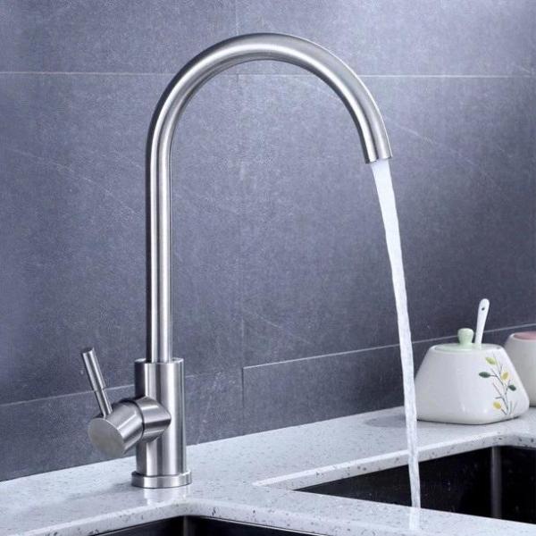 Ausmann Inox Square kitchen faucet swivel spout full stainless steel 1208958308