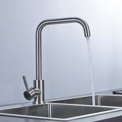 Ausmann Inox Square kitchen faucet swivel spout full stainless steel 1208958309