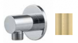 WaterEvolution Flow shower hose connector piece PVD white gold wall connection elbow gold T1625WGE