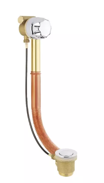 PB bath drain bronze with bath overflow and bath fill combination 1208958384