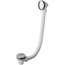 Waterevolution bath overflow with push to open chrome 1208958390