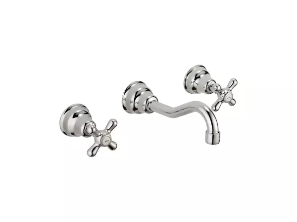 Huber Croisette 3-hole Washbasin Mixer Chrome CS00351021